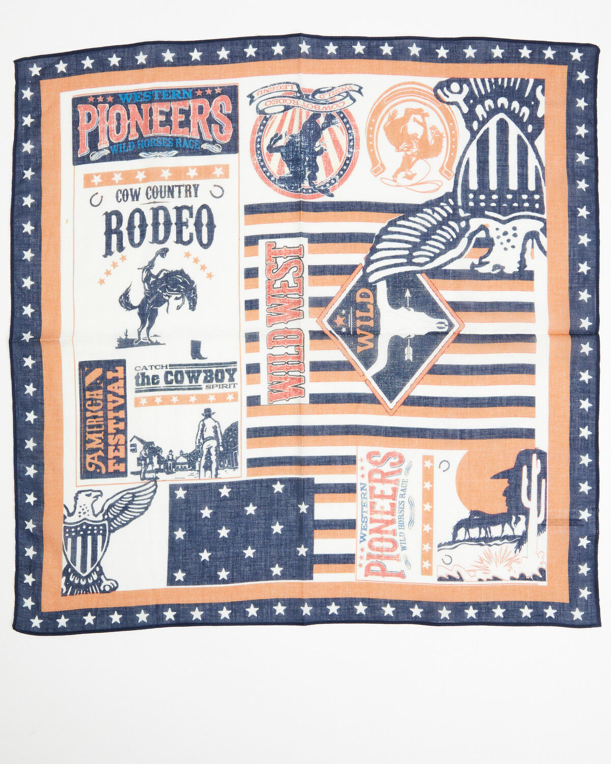 Shyanne Women's Wild West Bandana, Tan, hi-res