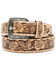 Image #1 - Idyllwind Women's Just A Rose Tooled Belt, Brown, hi-res