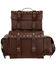 Image #4 - Milwaukee Leather Large Antique Four Piece Studded PVC Touring Pack With Barrel Bag, Brown, hi-res