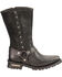 Image #3 - Milwaukee Leather Men's Braid & Rivet Harness Boots - Square Toe, Black, hi-res