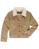 Image #1 - Wrangler Boys' Sherpa Lined Corduroy Jacket, Tan, hi-res