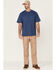 Image #2 - Hawx Men's Heavyweight Short Sleeve Work Pocket T-Shirt , Royal Blue, hi-res