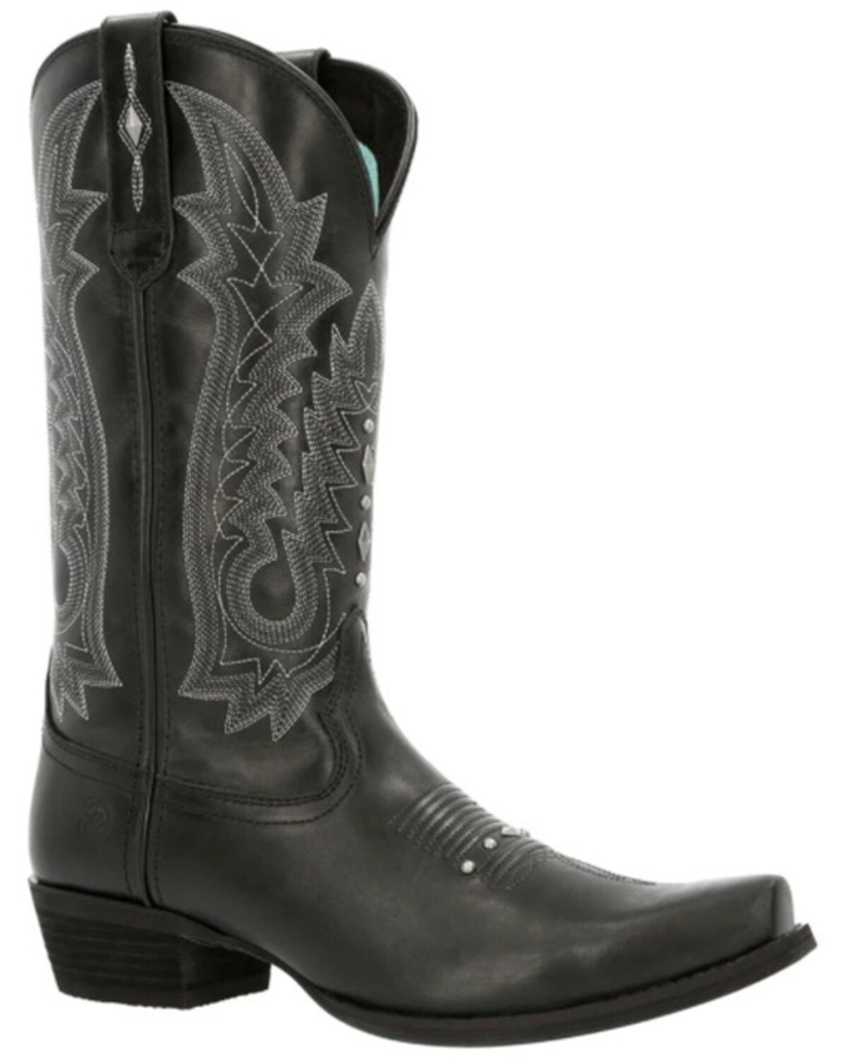Durango Women's Crush Antique Studded Performance Western Boots - Snip Toe, Black, hi-res