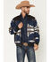 Image #1 - RANK 45&reg; Men's Southwestern Print Insulated Bomber Jacket, Navy, hi-res