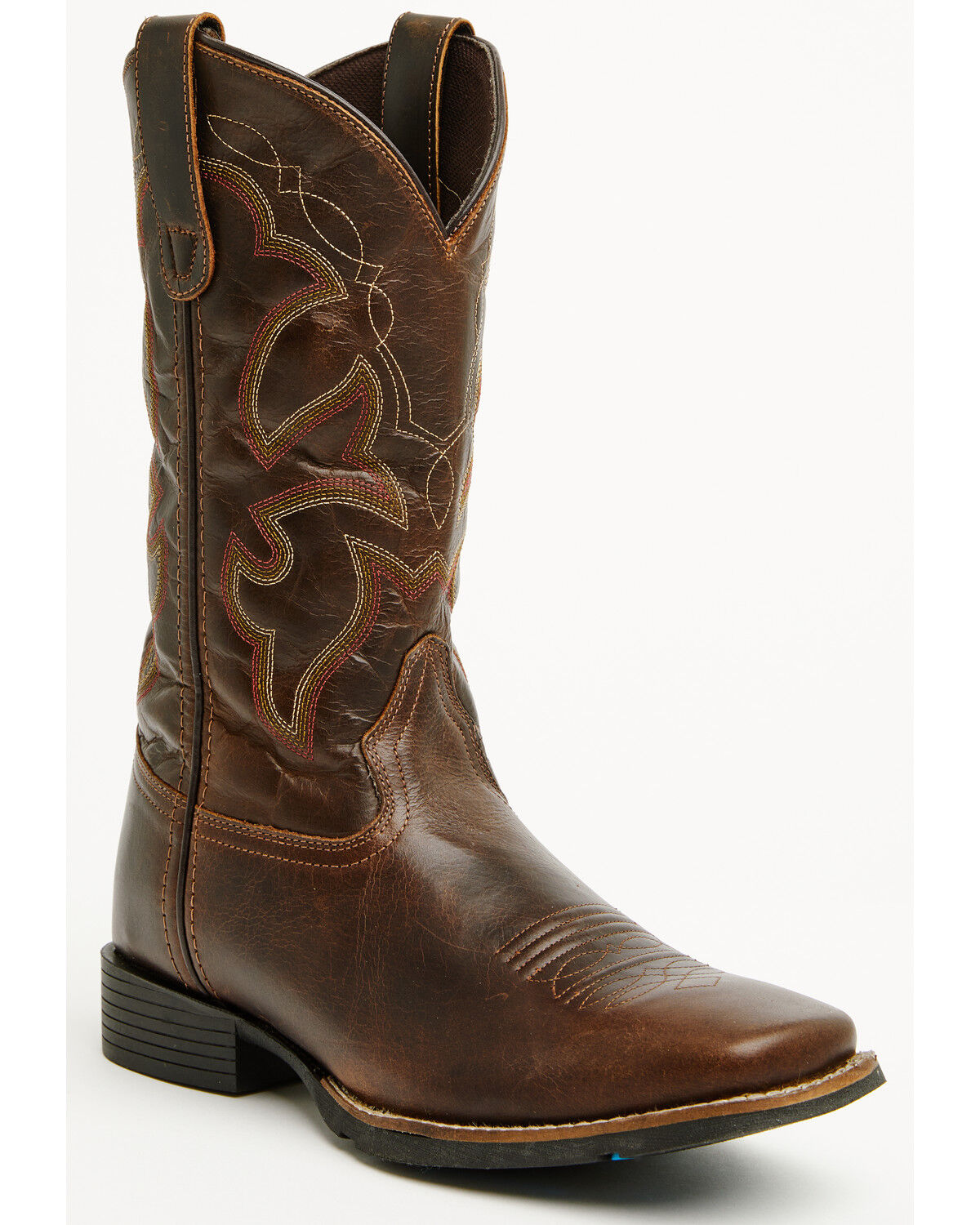 Roper Men's Monterey Vintage Vamp Performance Western Boots - Square Toe, Tan, hi-res