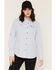 Image #1 - Ariat Women's Rebar Made Tough 360 Airflow DuraStretch Long Sleeve Button-Down Work Shirt, Light Blue, hi-res