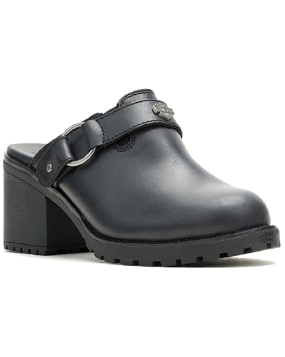 Image #1 - Harley Davidson Women's Kitty Mules, Black, hi-res