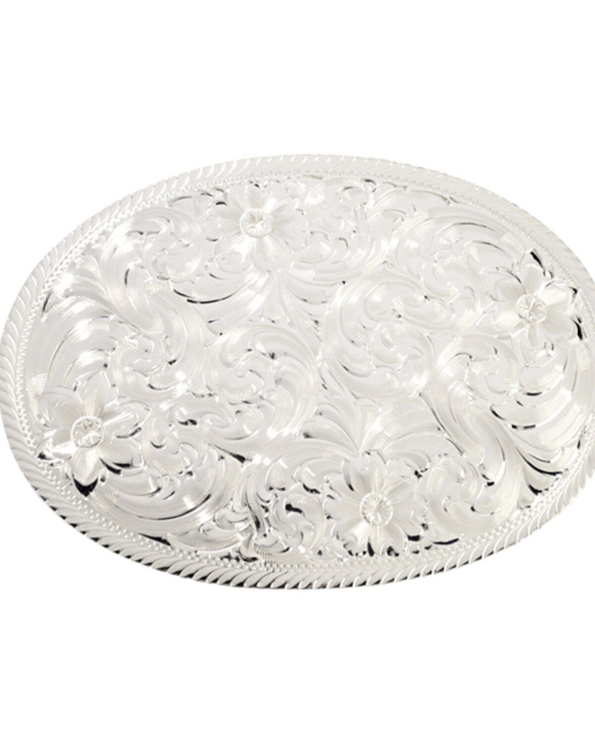 Montana Silversmiths Engraved Buckle, Silver, hi-res