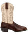 Image #2 - Durango Men's Westward Performance Western Boots - Square Toe , Chocolate, hi-res