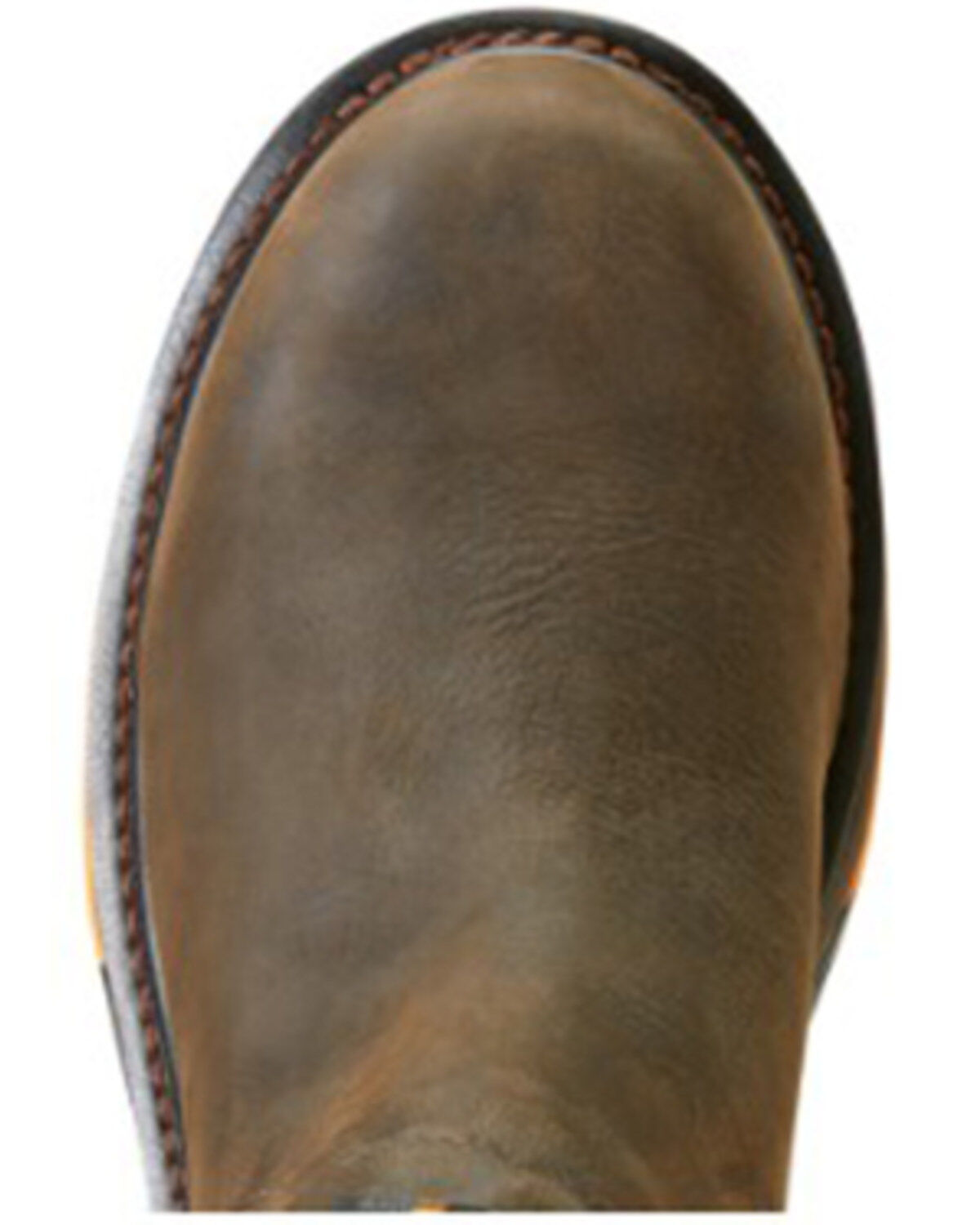 Image #4 - Ariat Men's Big Rig Waterproof Chelsea Work Boots - Composite Toe, Brown, hi-res