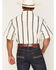 Image #4 - Ferrell Men's Tek Outlaw Southwestern Striped Print Short Sleeve Snap Performance Western Shirt, White, hi-res