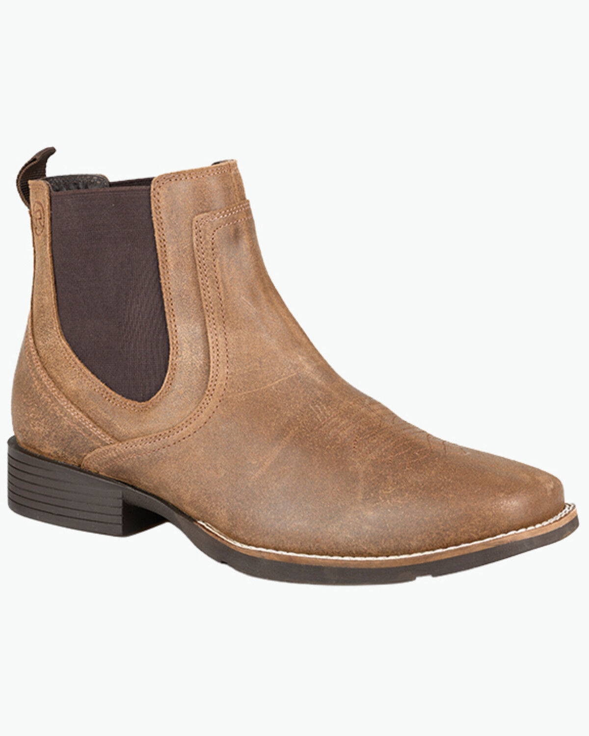 Image #1 - Roper Men's Magnum Chelsea Boots - Broad Square Toe, Brown, hi-res