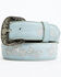 Image #1 - Shyanne Women's Embroidered Floral Belt, Light Blue, hi-res