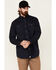 Image #1 - Ariat Men's FR Featherlight Long Sleeve Button Down Work Shirt - Tall , Navy, hi-res