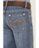 Image #4 - Shyanne Little Girls' Light Wash Stretch Bootcut Riding Jeans, Medium Wash, hi-res