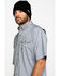 Image #3 - Ariat Men's Grey Rebar Made Tough Durastretch Vent Short Sleeve Work Shirt - Big, Heather Grey, hi-res
