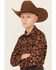 Image #2 - Cody James Boys' Bite The Bullet Southwestern Print Snap Western Shirt , Brown, hi-res