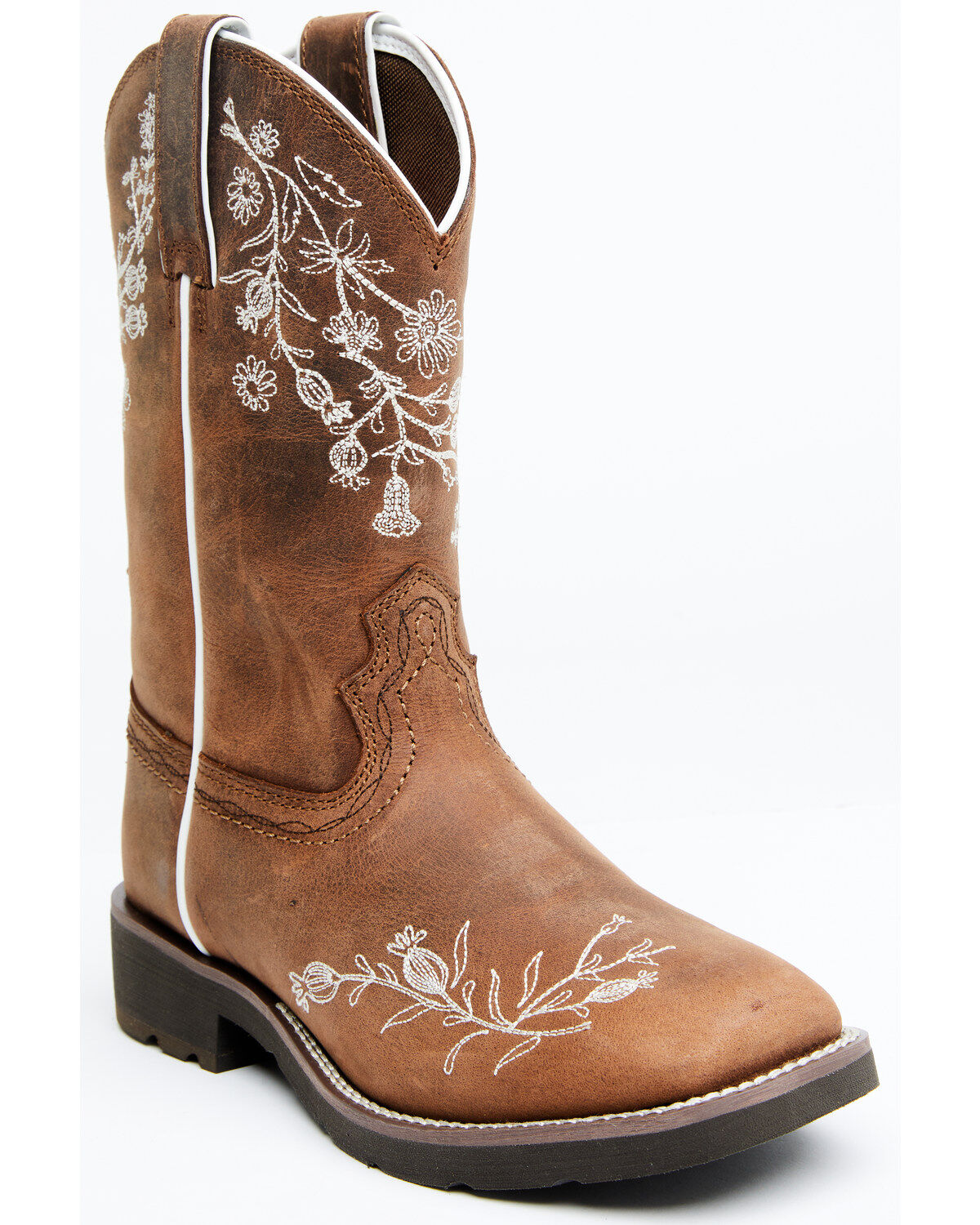 Shyanne Women's Xero Gravity Ilaria Western Performance Boots - Broad Square Toe, Brown, hi-res