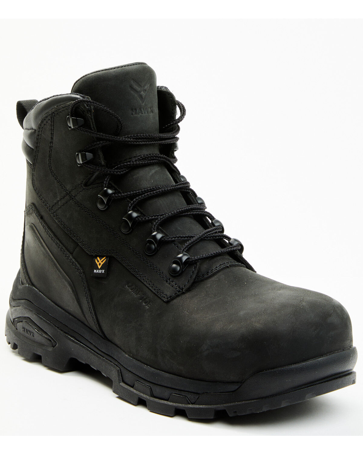 Image #1 - Hawx Men's 6" Enforcer Pro Work Boots - Composite Toe, Black, hi-res