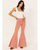 Image #1 - Shyanne Women's High Rise Super Flare Stretch Jeans, Rose, hi-res