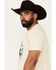 Image #2 - RANK 45&reg; Men's Hold On And Enjoy The Ride Short Sleeve Graphic T-Shirt, Cream, hi-res