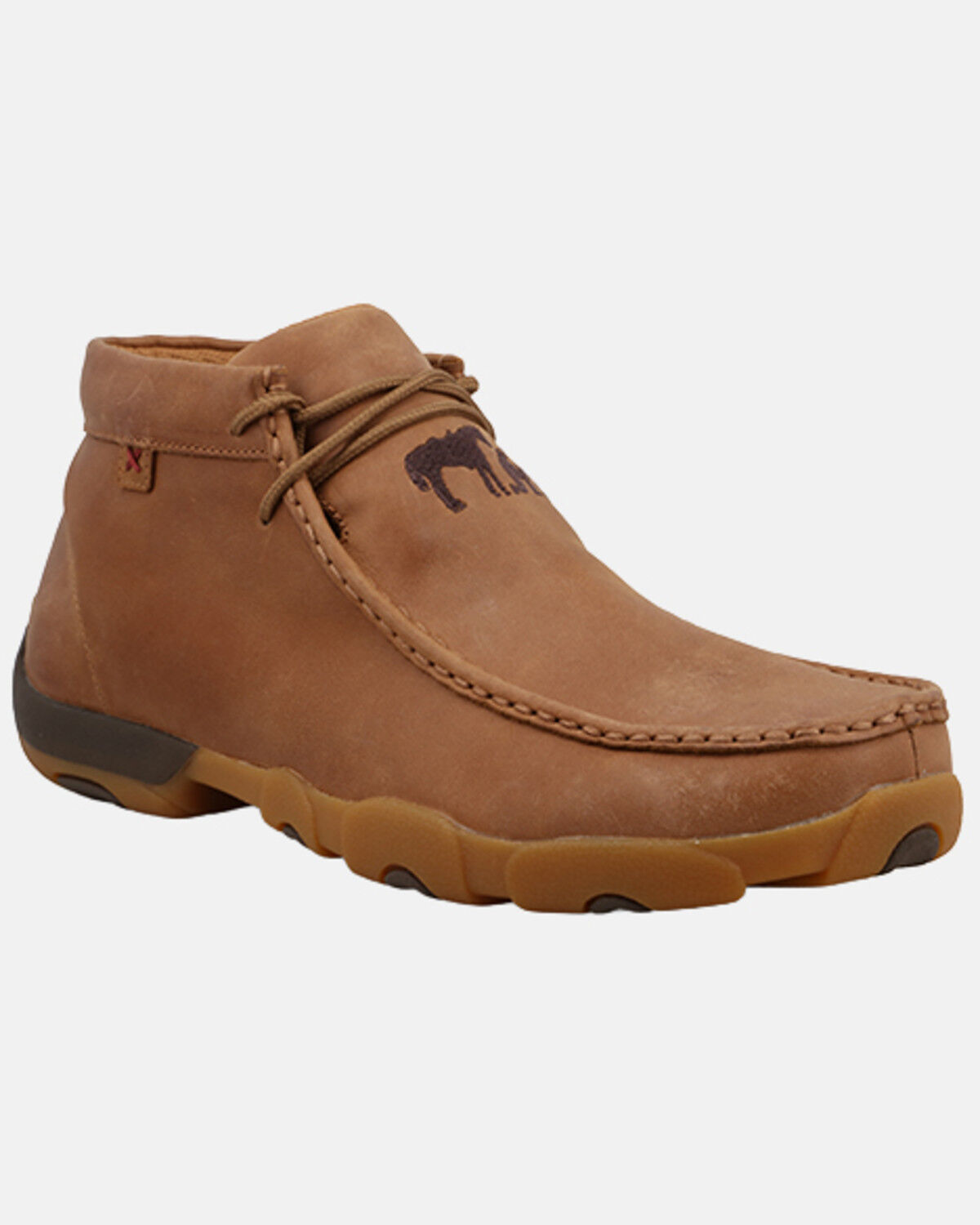 Twisted X Men's Chukka Driving Mocs, Pecan, hi-res