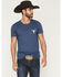 Image #2 - Cody James Men's American Steerhead Short Sleeve Graphic T-Shirt, Blue, hi-res