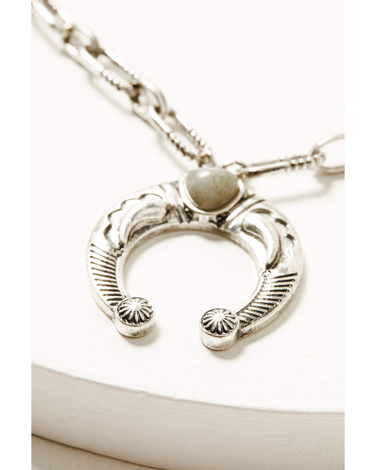Image #2 - Shyanne Women's Soleil Squash Blossom Silver Necklace, Silver, hi-res