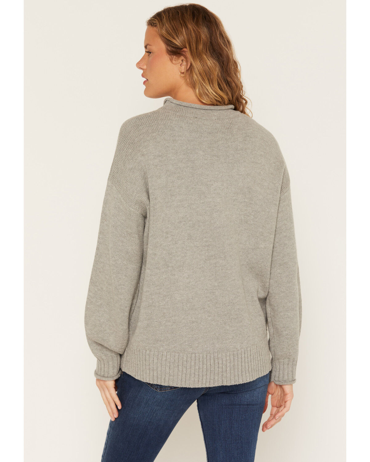Image #4 - Wishlist Women's Dog Graphic Sweater, Grey, hi-res