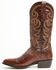 Image #3 - El Dorado Men's Ostrich Leg Brass Western Boots - Round Toe, Bronze, hi-res