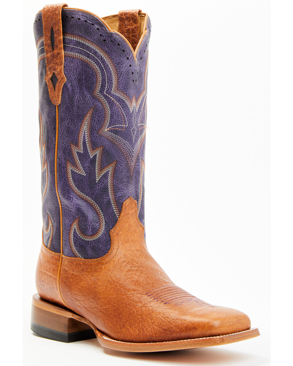 Image #1 - Cody James Men's Tomahawk Western Boots - Broad Square Toe, Blue, hi-res