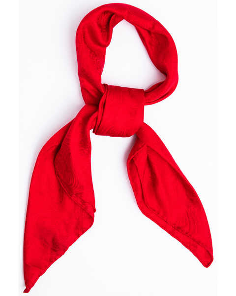 Image #1 - Cody James Men's Red Silk Jacquard Scarf , Red, hi-res
