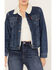 Image #4 - Levi's Women's Worn In Original Sherpa Trucker Jacket, Blue, hi-res