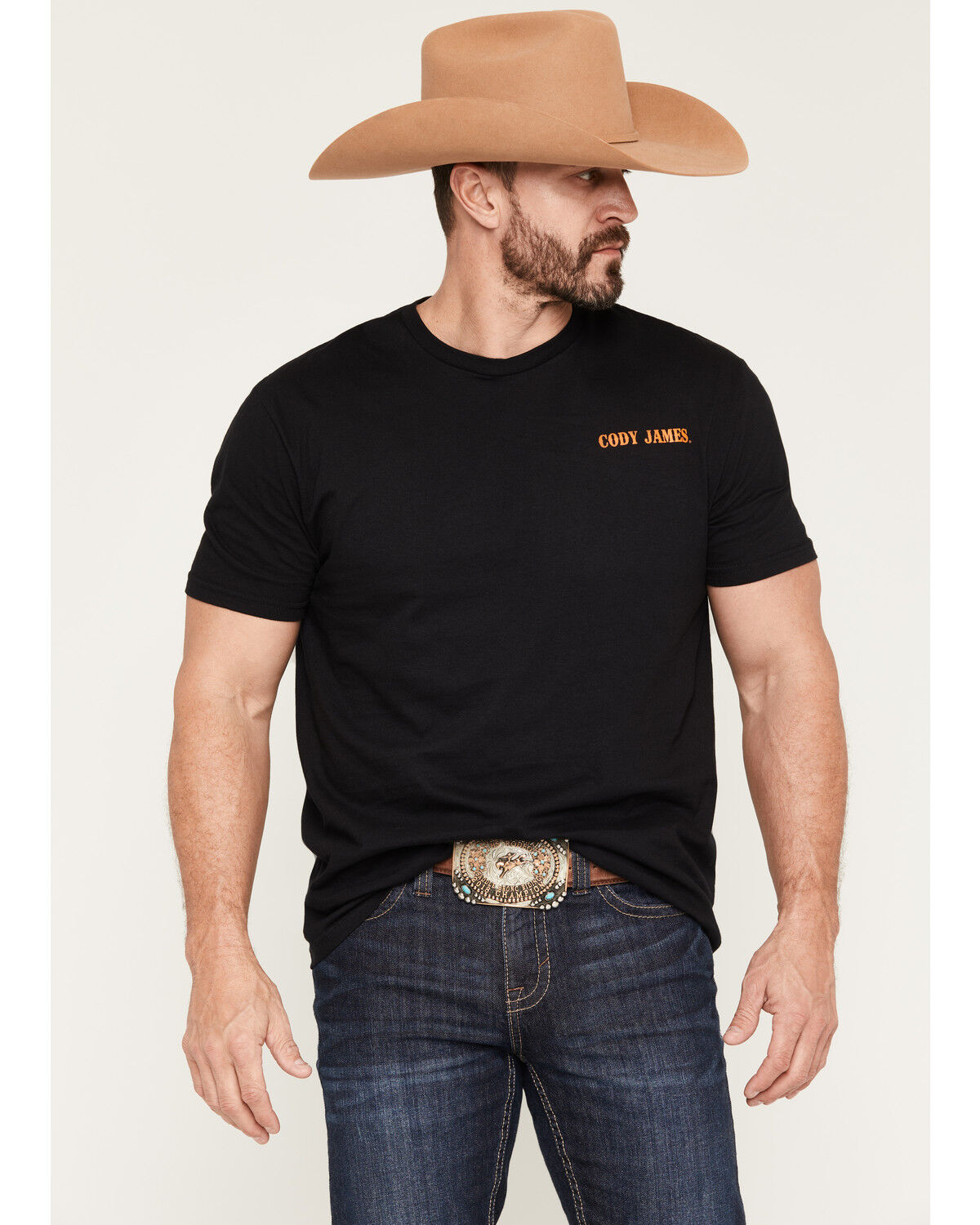 Image #4 - Cody James Men's Sunset Rider Short Sleeve Graphic T-Shirt, Black, hi-res