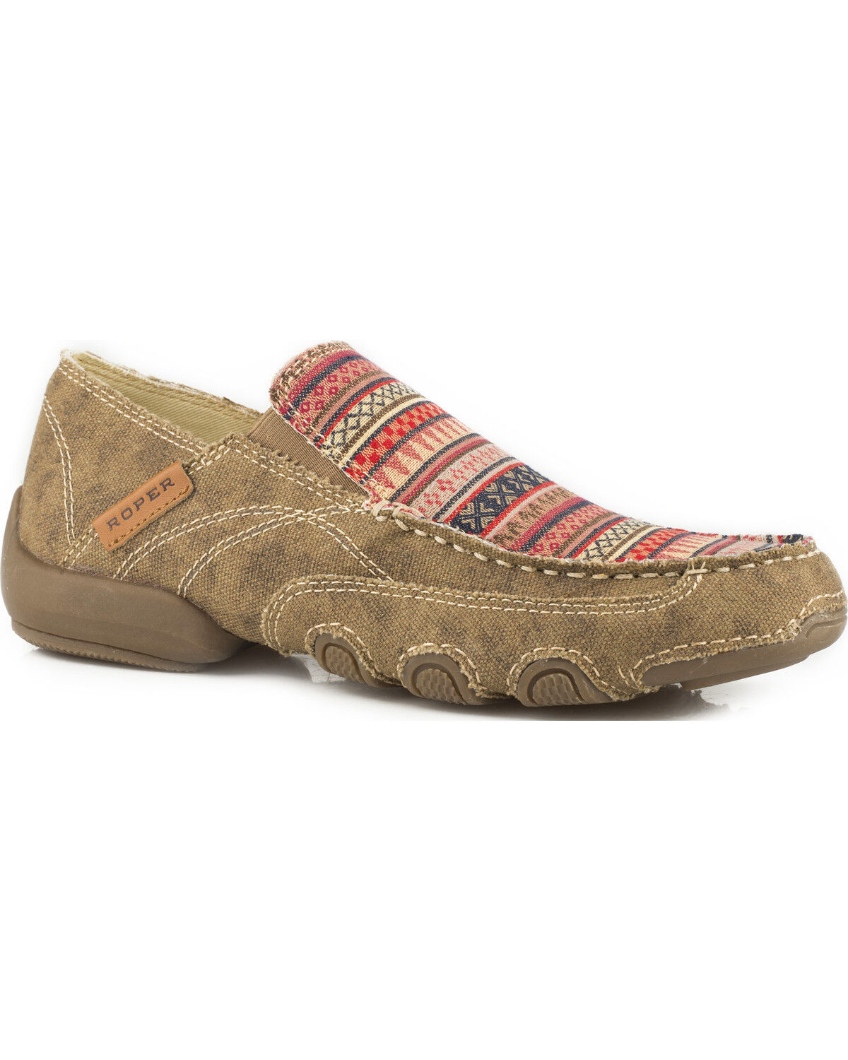 Image #1 - Roper Women's Daisy Driving Mocs - Moc Toe, Tan, hi-res