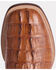 Image #5 - Lucchese Men's Hendrik Exotic Caiman Western Boots - Broad Square Toe, Cognac, hi-res