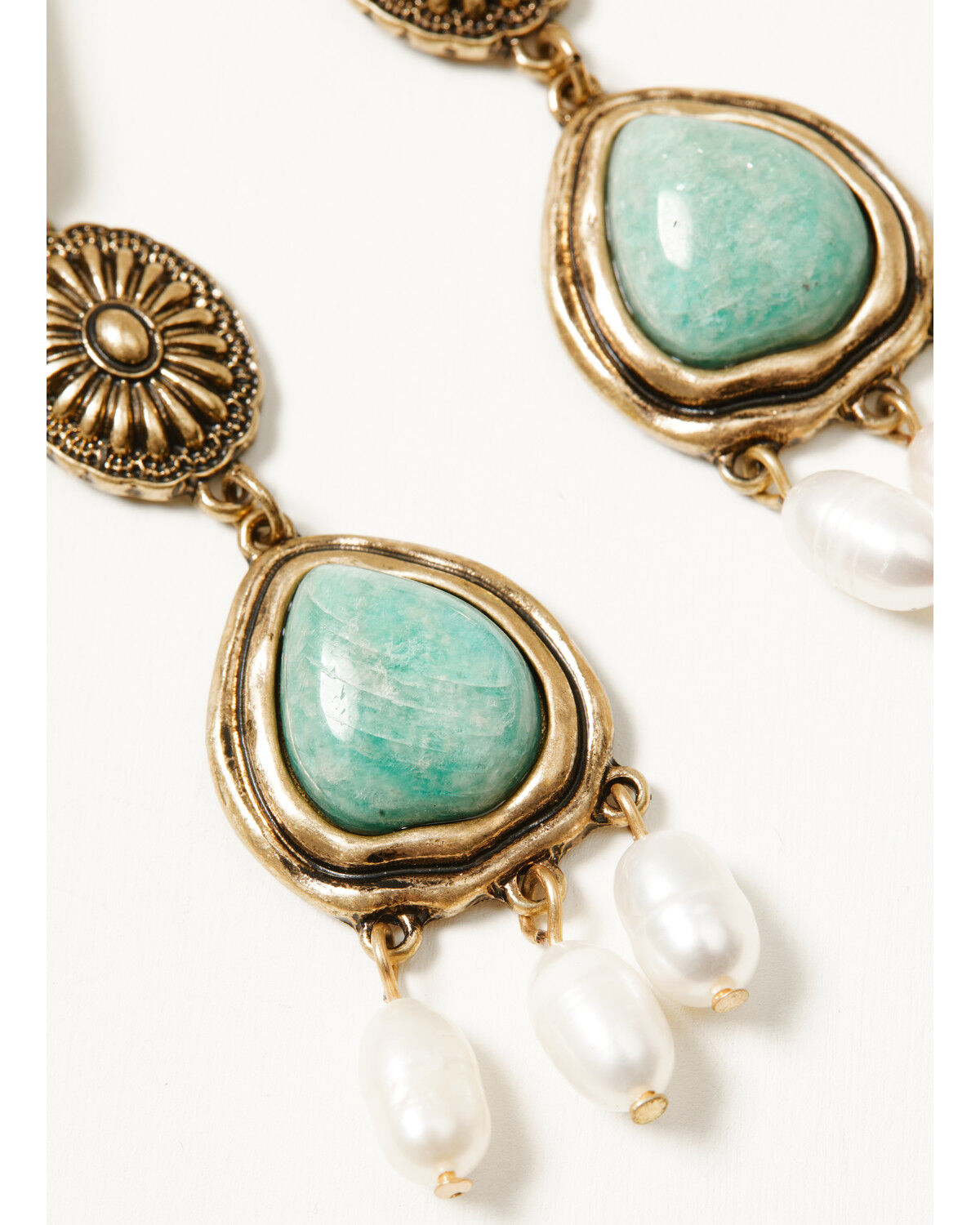 Image #2 - Shyanne Women's Western Romance Concho Earrings, Gold, hi-res