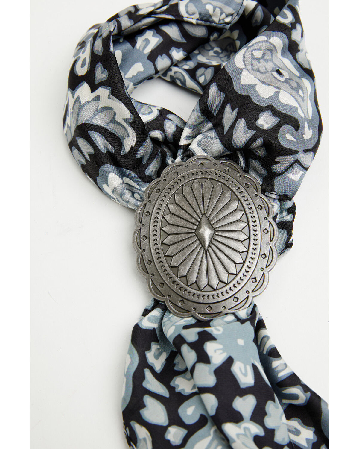 Image #2 - Idyllwind Women's Callie Paisley Print Bandana Necklace, Black, hi-res