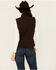 Image #4 - Shyanne Ranch Women's Solid Softshell Vest, Chocolate, hi-res