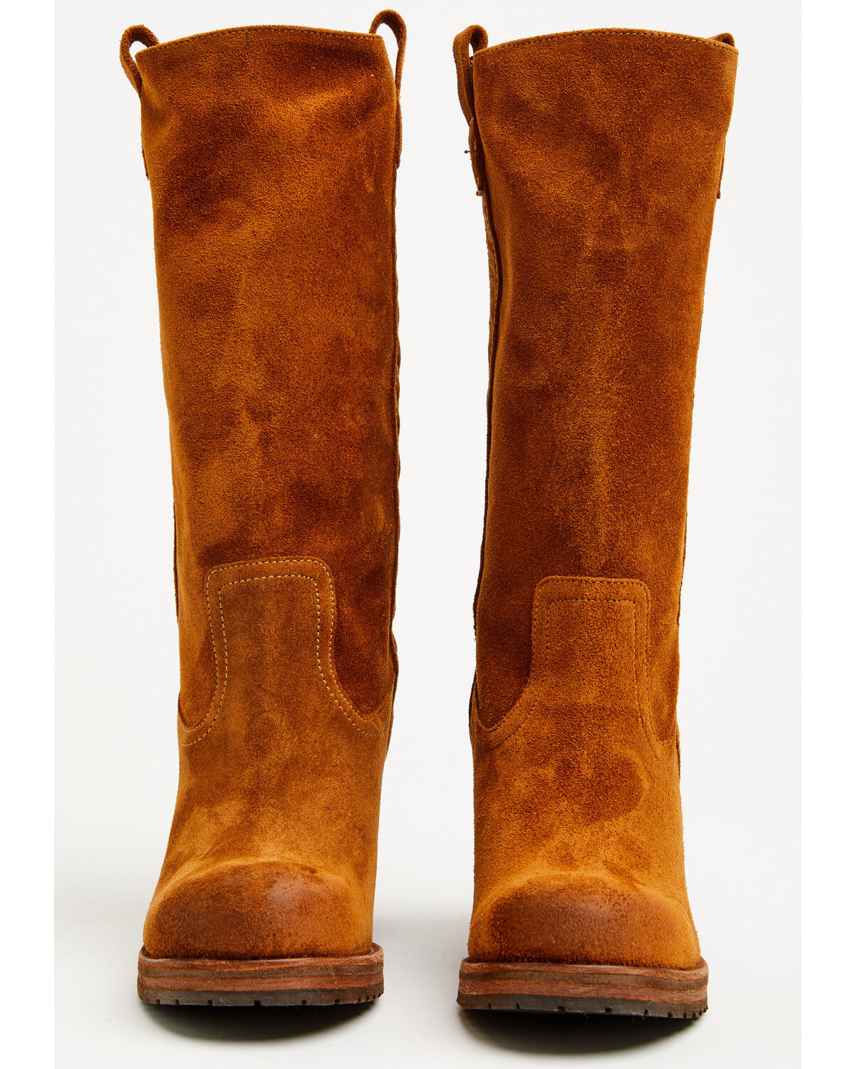 Image #2 - Cleo + Wolf Women's Scout Suede Fashion Boots - Round Toe, Cognac, hi-res