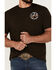 Image #4 - Cowboy Hardware Men's Neon Built Cowboy Tough Short Sleeve Graphic T-Shirt, Chocolate, hi-res