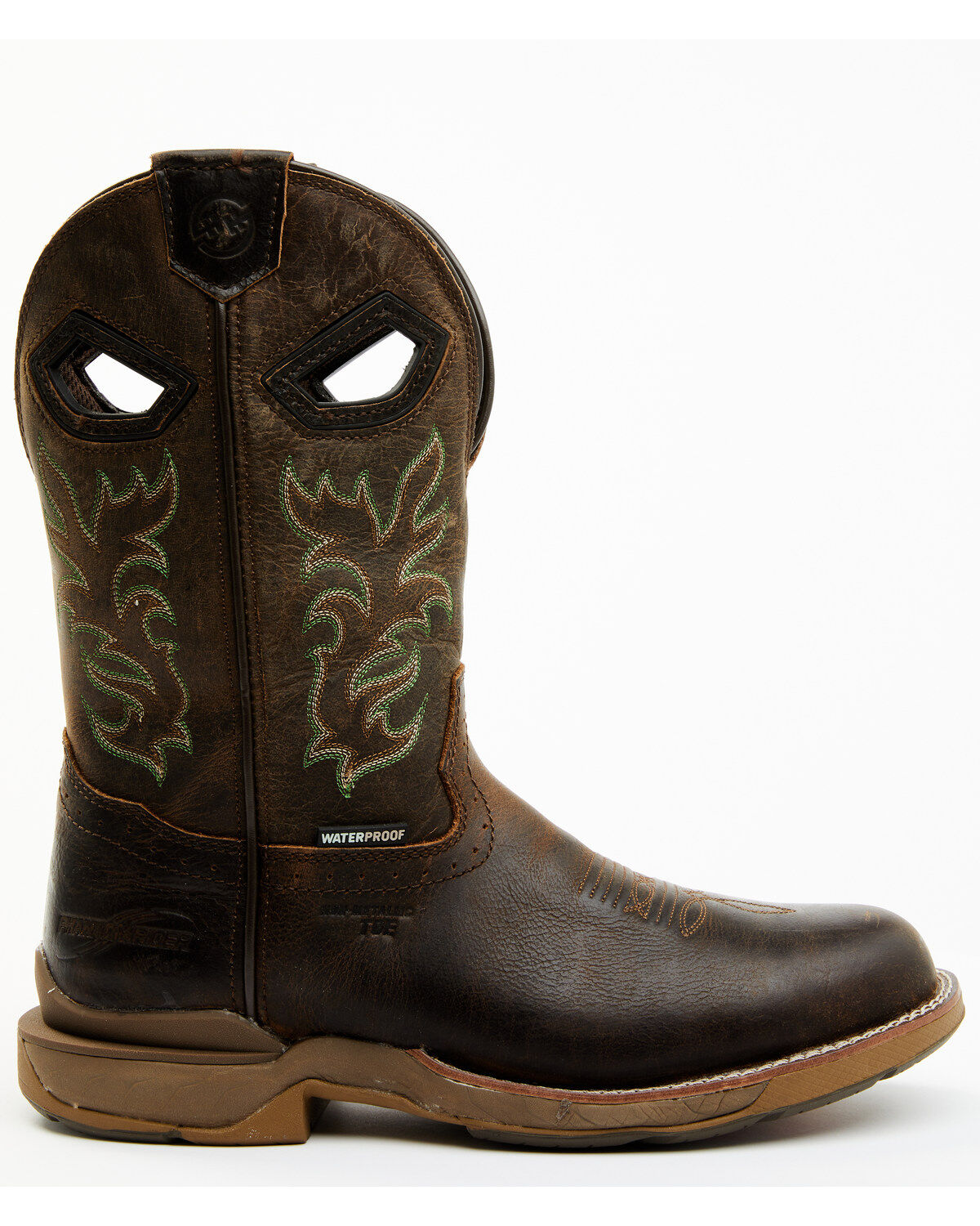 Image #2 - Double H Men's Apparition Waterproof Electrical Hazard Pull-On Work Boots - Composite Toe, Brown, hi-res