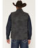Image #4 - Ariat Men's Americana Flag Print Softshell Vest, Charcoal, hi-res