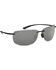 Image #1 - Hobie Men's Gray and Shiny Black Polarized Rips Sunglasses, Black, hi-res