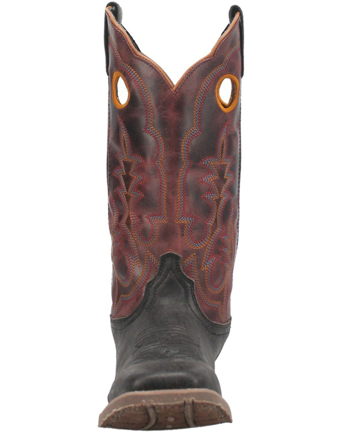 Image #4 - Laredo Men's Isaac Western Boots - Broad Square Toe, Black, hi-res