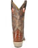 Image #5 - Smoky Mountain Men's Santa Fe Ostrich Print Performance Boots - Square Toe , Cognac, hi-res