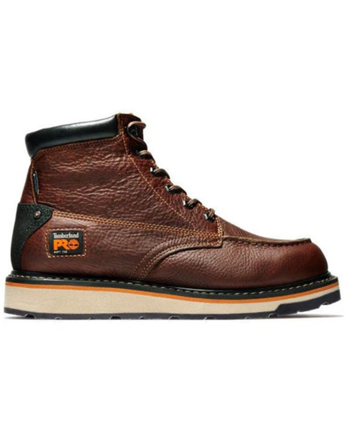 Image #2 - Timberland PRO Men's 6" Gridworks Waterproof Moc Work Boots - Soft Toe, Black, hi-res