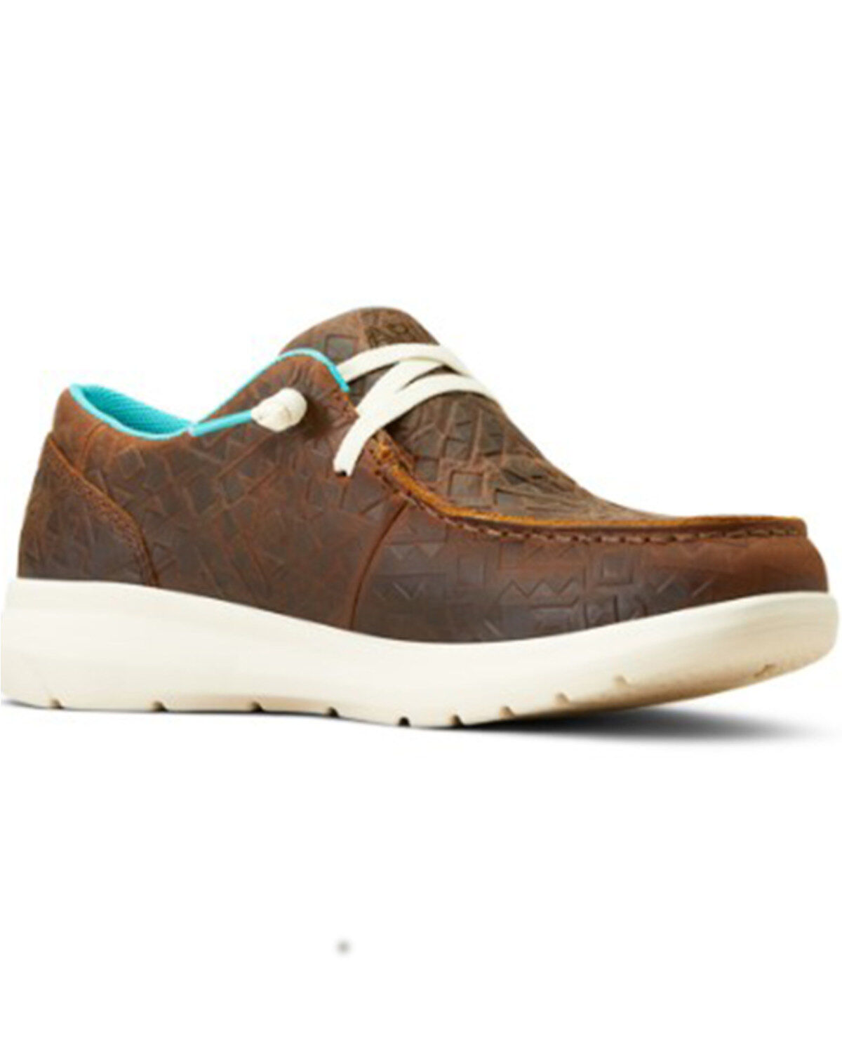Image #1 - Ariat Women's Hilo Embossed Casual Shoes - Moc Toe, Brown, hi-res