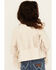 Image #4 - Shyanne Girls' Solid Fringe Open Front Faux Suede Jacket, Natural, hi-res