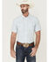 Image #1 - Moonshine Spirit&reg; Men's River Delta Small Plaid Short Sleeve Pearl Snap Western Shirt, Cream, hi-res